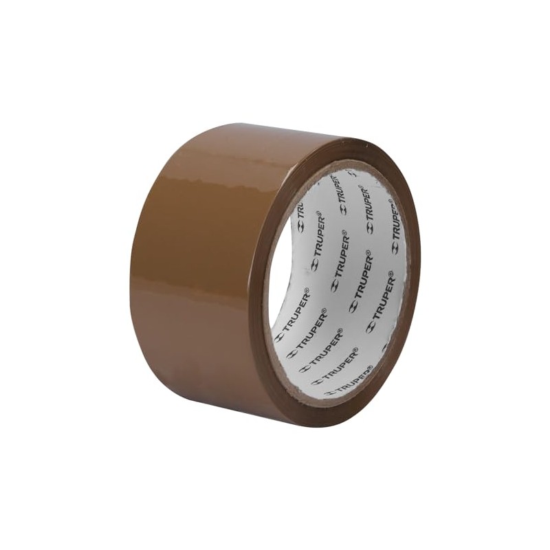 Truper CCA-40, Cinta de empaque canela con película de polipropileno,