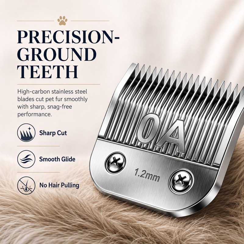 Detachable Clipper Replacement Blades Compatible with Oster Classic 76