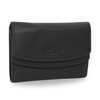 Gusti Asmund Women's Purse Vintage Leather Purse, black, Retro