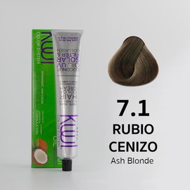 Kuul System Hair Color Cream  Kuul Tintes en crema 94 Tonos 94 Shades FUNNY COLORS Hair Dye Haircare Oil Neon Nourishing  3 oz.:_7.1 - Ash Blonde