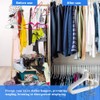 Hanger Stacker Clothes Hanger Organizer Rack Sturdy Stainless Steel Clothes