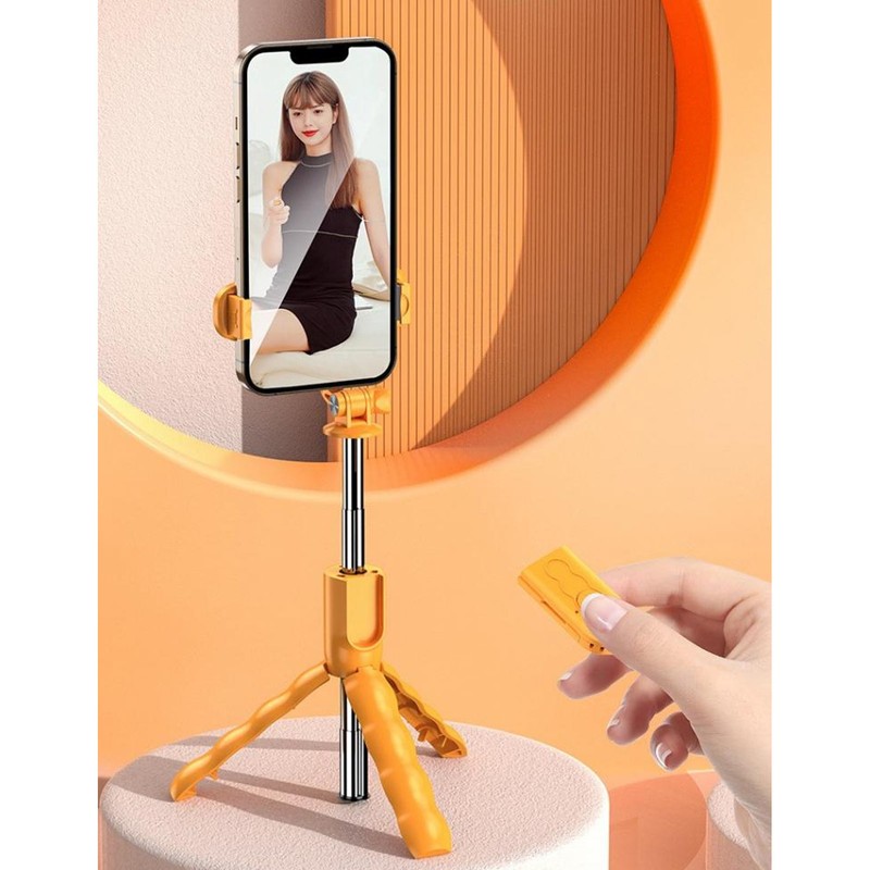 Cute Cartoon Puppy Selfie Stick Tripod 26.4 Inch Extendable Handheld