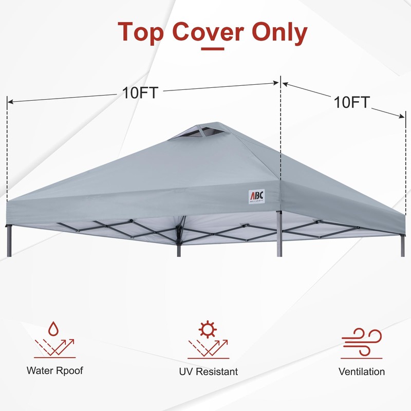 ABCCANOPY Replacement Canopy Top for Easy Pop up Canopy Tent