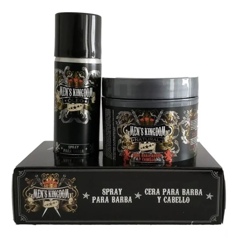 Mens Kingdom Cera Para Barba Y Cabello Con Aceite De