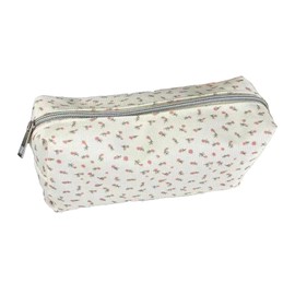 Qiwenr Pencil Case, Pencil Case with, Cartoon Bag is Small and Can Be Used as a Toy Bag, Cosmetic Bag, Purse, Key Bag (White)