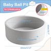 Aunekiv 47.2" x 15.7" Foam Ball Pit for Toddlers, Baby