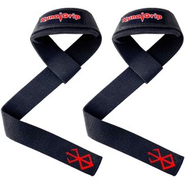 Kunaigrip Anime Wrist Lifting Straps - Wrist Straps for Weight Lifting, Exercise, Deadlifting, Strength Training, Olympic Lifts 22.5" inch Cotton