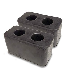 UrMarketOutlet 2X Molded Rubber Bumper Dock Buffer 6" x 2-7/8" x 3-1/4" for Chassis/Trailers/Truck/Flatbed/Reefer with Steel Washer (4502-1267)