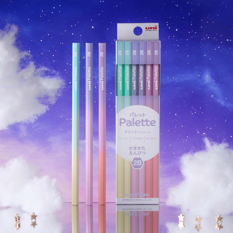 Mitsubishi Pencils K56452B Dreamy Series Pencils Uni Palette 2B 1