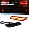 TurningMax Smoked Lens Full LED Bumper Reflector Lights Compatible With