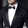 White Silver Tuxedo Studs and Cufflinks Set, Mens Cufflinks and