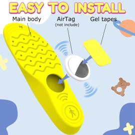 Insoles for Airtag Hidden Holder, Tracker Devise Case for Kids, Adults and Elderly, Comfortable Inserts for Shoes (Yellow, 10-10.63IN M's 7.5/W's 9.5-M's 9/W's 11)