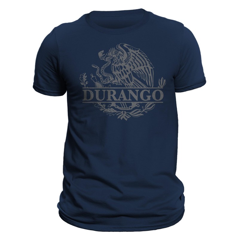 Durango Mexico Eagle Emblem Mexican T-Shirt-M/Red