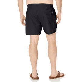 Volcom Men's Standard Lido Solid 16" Swim Surf Trunk, Black, X-Large