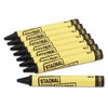 Staonal Marking Crayons Black 8/Box Sold as 1 Box