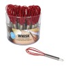 CybrTrayd Silicone 5.75" Whisk, Red