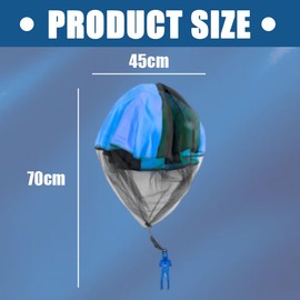 SULIUDAJI Pack of 2 Parachute Toy Children, Parachute Hand Throwing Parachute Outdoor Flight Toy Gift for Children Throw Parachute Games for Outdoor Use