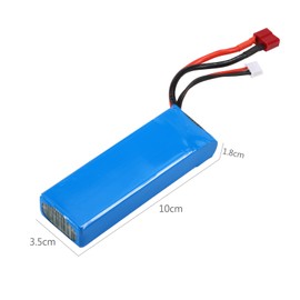 7.4V 3800mAh  Lithium Battery Compatible with Wltoys Car 124019 124018 104001 1/10 1/12 RC Car