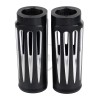 Unbranded 2" Extended Black Cut Slider Fork Covers For Harley