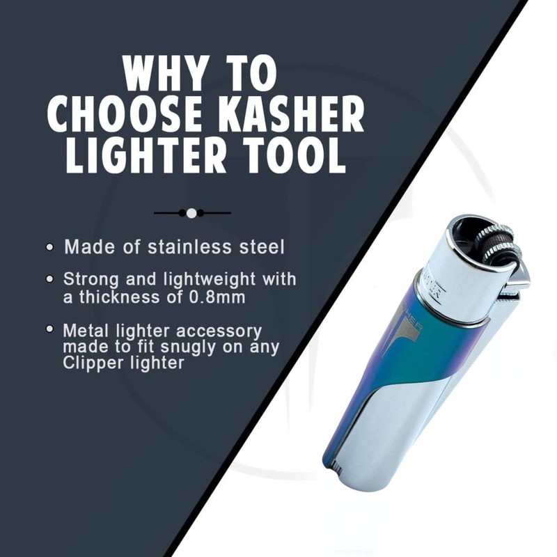 Kasher’s Metallic Multipurpose Lighter Tool - A Stunning Combo of