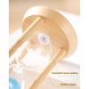 Bamboo Sand Timer 3 Minute Hourglass Timer Wooden Sand Clock,