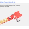 FUNAT Rhinestone Cat Collar with Bell, Microfiber Soft and Comfortable