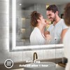 GOLOMO 28x36 LED Lighted Mirror for Bathroom Wall, Dimmable Vanity