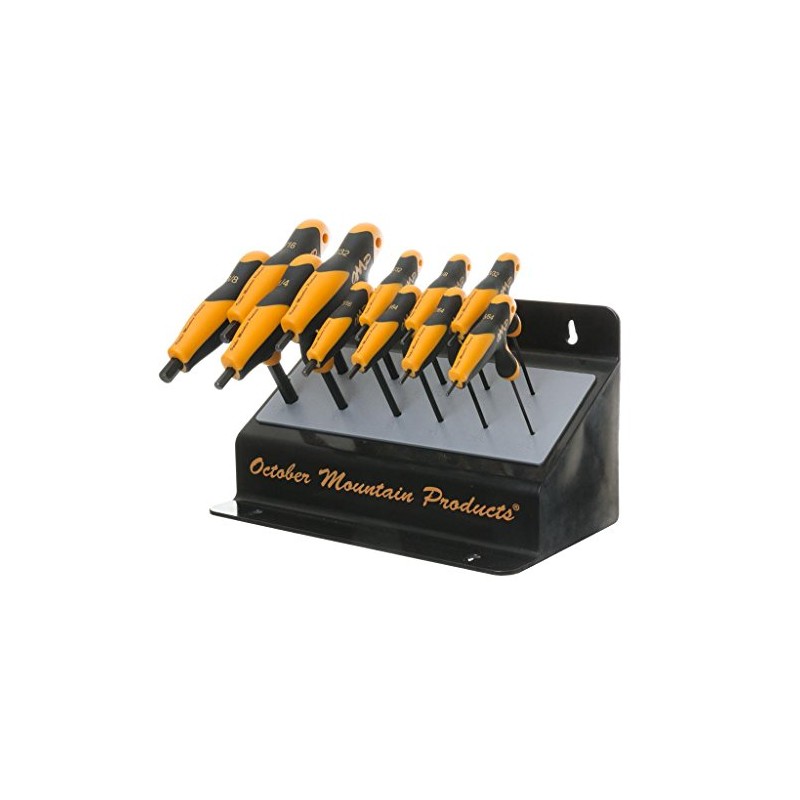 October Mountain Products Pro-Shop Bench Hex Wrench Set 5/64-3/8 in.