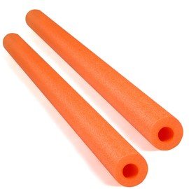 Hanaive 2 Pack Pool Noodles 52 Inch Foam Pool Swim Noodles Hollow Foam Noodle for Christmas Decoration Swimming Floats DIY Floating Craft Projects(Orange)