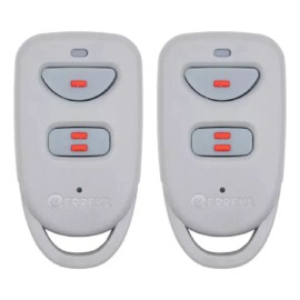 2 Controles Remotos Erreka Lira 2 Canales 433.92mhz Color Gris