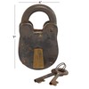 Deco 79 Brass Metal Lock And Key, 4" x 1"