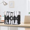 Voency Adjustable Bookends, Retractable Book Holder, Metal Scalable Book Ends,