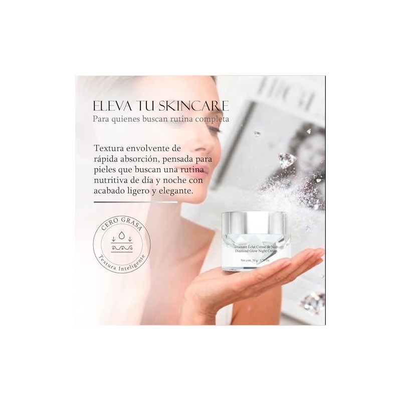 Marie Argan Jour Diamant Crema Facial Día Hidratante Hialuronato Sodio