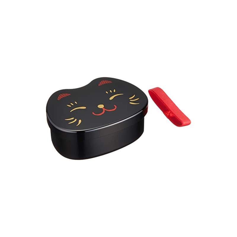 Tatsumiya Cat Face Bento Black Cat Size: Approx. W15 D11.2