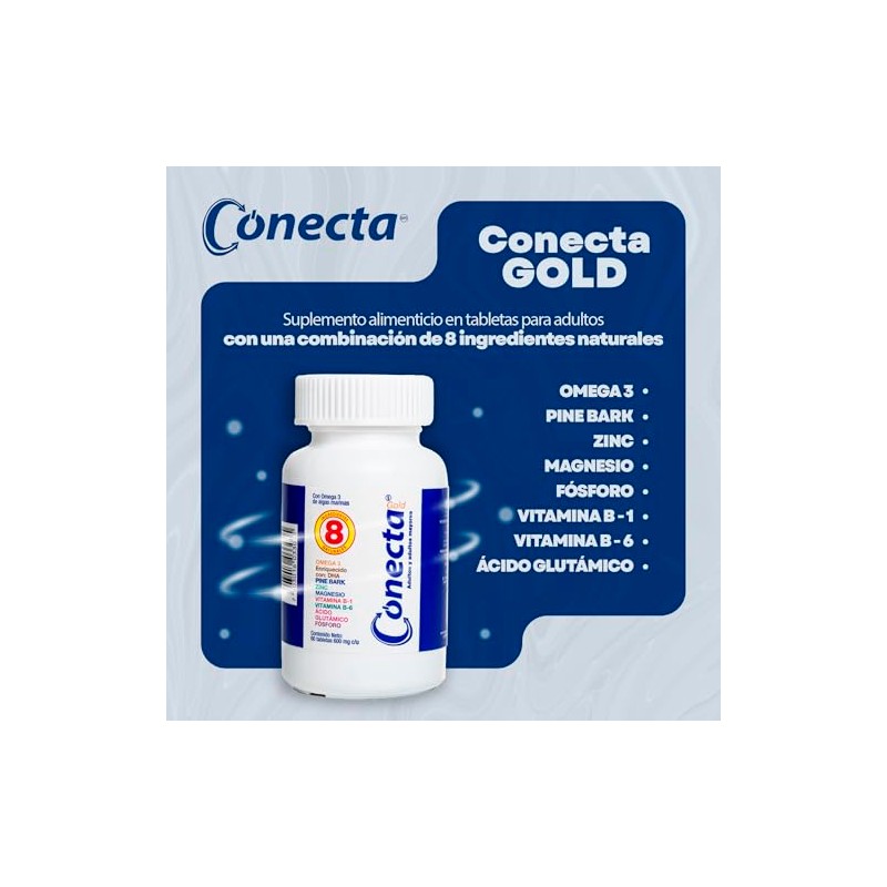 Suplemento alimenticio Conecta Gold (600 mg)