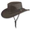 Barmah Hats Canvas Drover Hat - Item 1057, Brown, L
