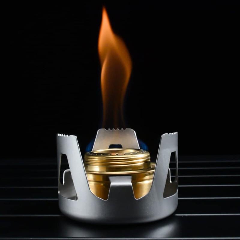 Famgee Outdoor Mini Portable Alcohol Stove Burner for Backpacking Hiking