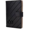 CLOE Porta Pasaporte Grande Look Troquelado color Negro para Mujer