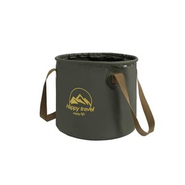 Akkerds Folding Bucket Large Capacity Fishing Collapsible Outdoor Camping (Green 10L)