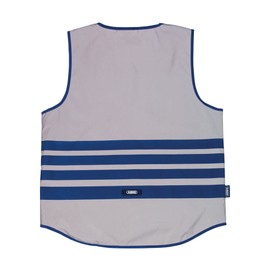 ABUS Lumino Urban Vest safety vest - fully reflective safety vest for better visibility at night - for adults - with zip - size L