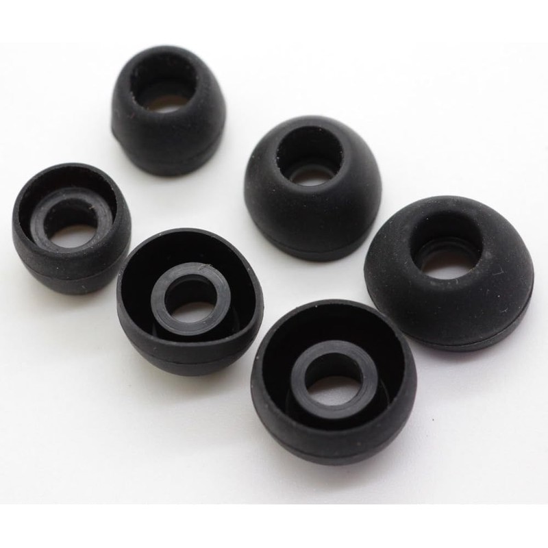 Zotech Replacement Eartips for Beats Earphones, 12 Pcs, Black (Beats
