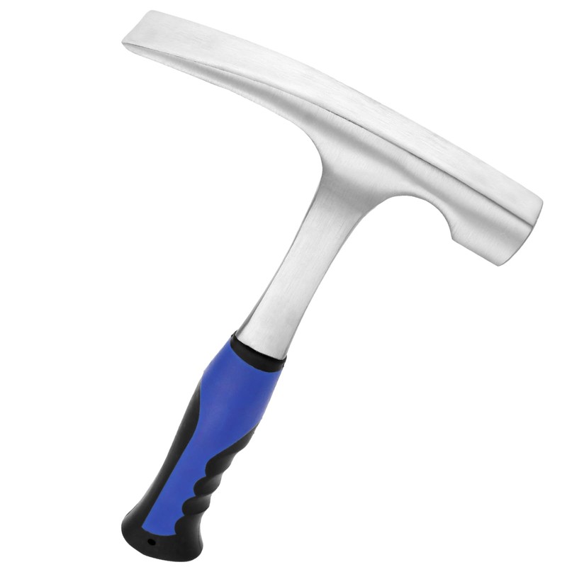 JAPCHET 29OZ Rock Pick Hammer, Flat Head Blue Brick Hammer