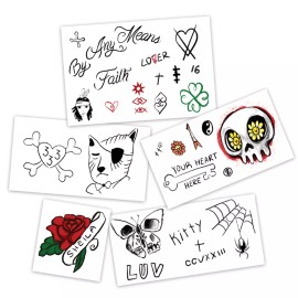 TattooFun Lil Uzi Vert Temporary Tattoos | Realist | Life-Sized | Skin Safe