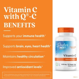 Doctor'S Best Vitamin C with Q-C - Vitamin C 1000mg Non-GMO, Vegan, Gluten Free, Soy Free, ...