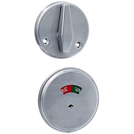 Falcon D271626 30253 10094 Turn Inside x Occupancy Indicator Deadbolt G6,Silver