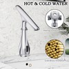 Touchless Bathroom Faucet, Automatic Motion Sensor Chrome Faucet for Bathroom