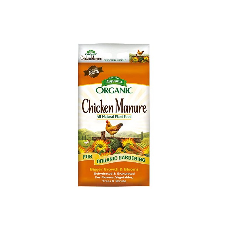 Espoma Organic Chicken Manure 25 lb. Bag. All Natural &