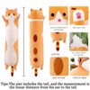 Long Cat Plush Pillow Soft Cat Hugging Pillow Stuffed Animal