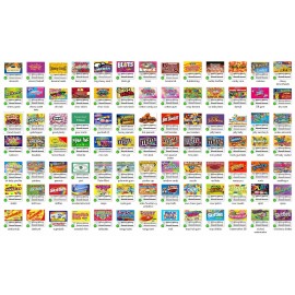 Vendstar 3 pack VENDING MACHINE CANDY LAMINATED (non adhesive) LABELS with NUTRITION