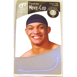 Titan Classic Stocking Wave Cap #11105 Grey - 4 caps